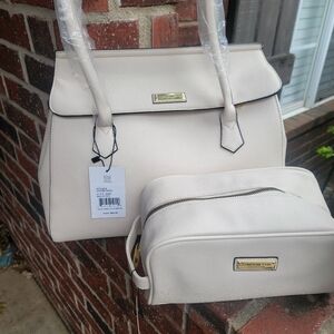 NWT LONDON FOG Tote And Cosmetic Bag